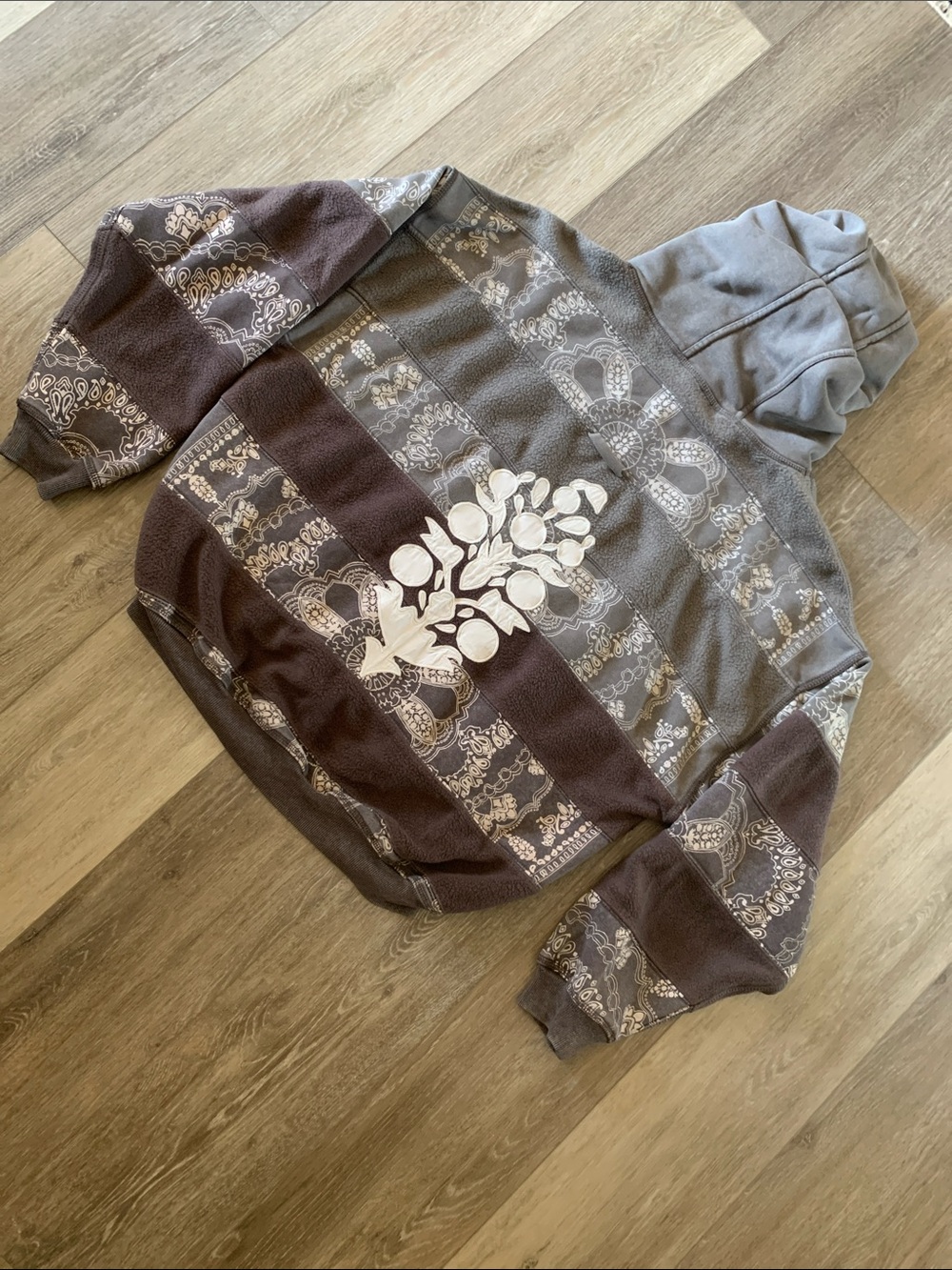 FP MOVEMENT Oversized Final Call Hoodie Bandana Chocolate Brown NWT - Picture 7 of 8